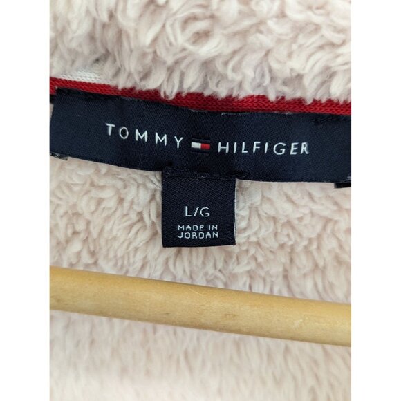 Tommy Hilfiger Pale Pink Sherpa Vest Large Gold Hardwware - Picture 2 of 13